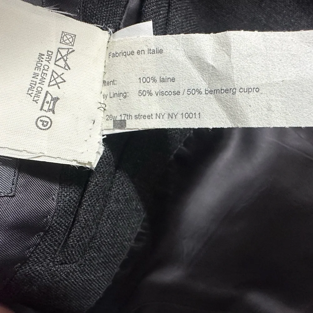 John Varvatos Made in Italy 100% Wool Gray Belted Blazer Sport Coat Jacket ~ 40R - Picture 8 of 12